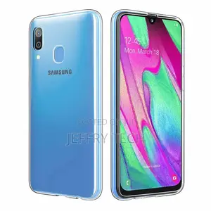Samsung Galaxy A40 Case Clear Silicone Ultra Slim Gel Cover