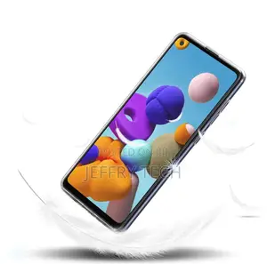 Samsung Galaxy A21s Case Clear Slim Gel Cover Glass Screen