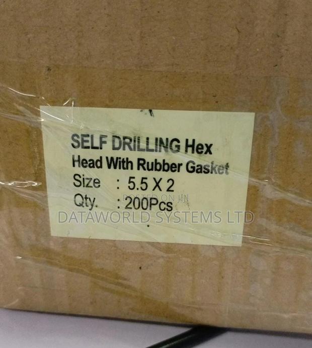 Self Drilling Tapping Screw With Hex Washer Head Type With R - thumbnail 2