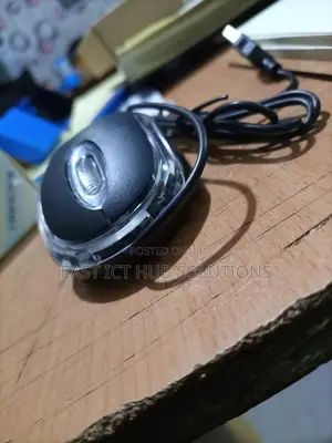 USB Brown Red Light Wired Mouse