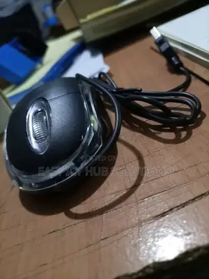 USB Brown Red Light Wired Mouse
