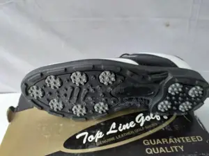 Sale! Sale! Genuine Leather Men Golf Shoes Plastic Spikes Ex-Uk