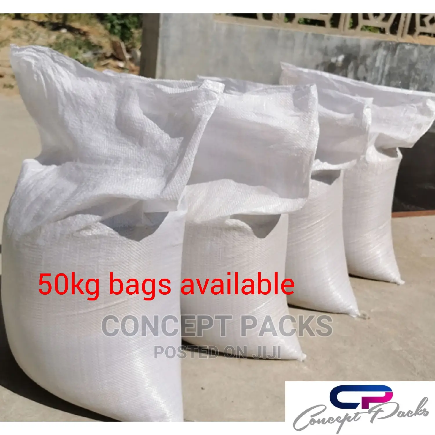 50pcs -New 50kg Polysacks / New Gunias.