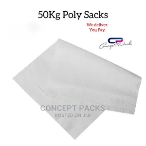 50pcs -New 50kg Polysacks / New Gunias.