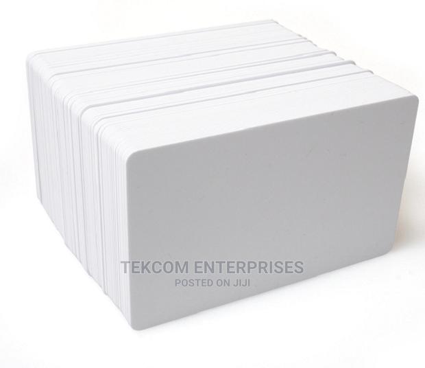 Plain White High Quality PVC Cards - main view