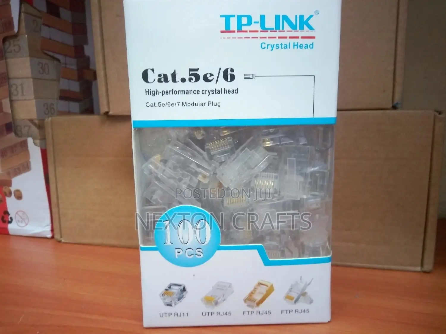 Cat6 RJ45 Ends, Cablecreation 100- PACK Cat6 Connector,