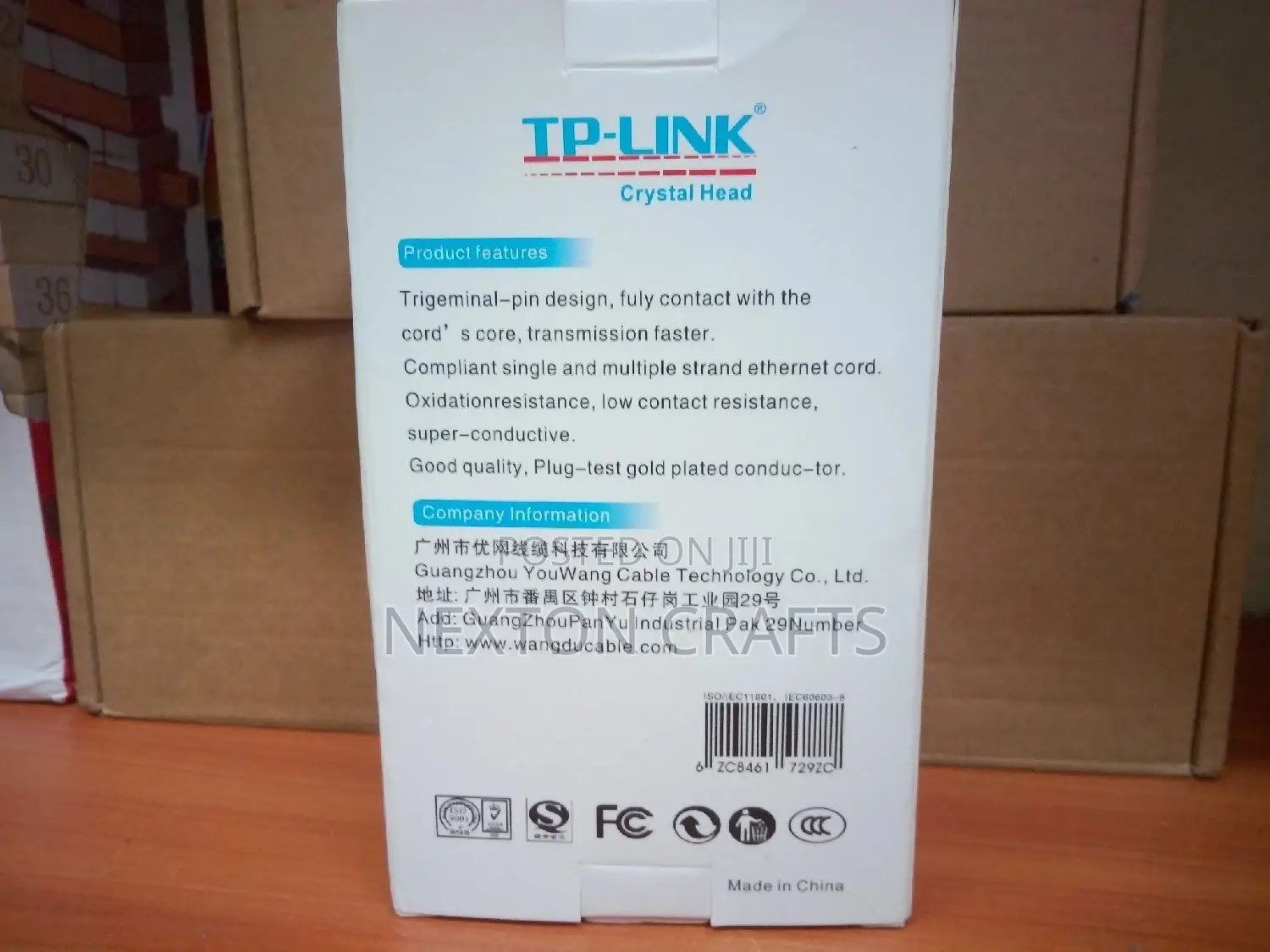 Cat6 RJ45 Ends, Cablecreation 100- PACK Cat6 Connector,