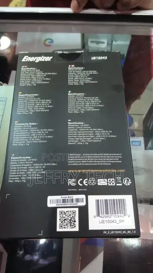 Energizer Powerbank UE15043 Original 15,000mah High Capacity