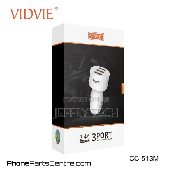 Vidvie Car Charger Micro-Usb Cable 3 USB CC-513M