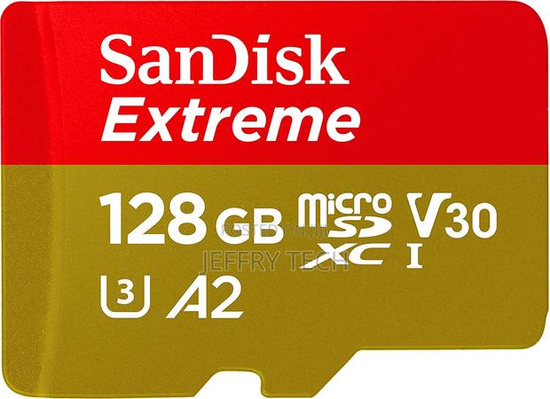 Sandisk 128GB Extreme Microsdxc UHS-I Memory Card With Adapt
