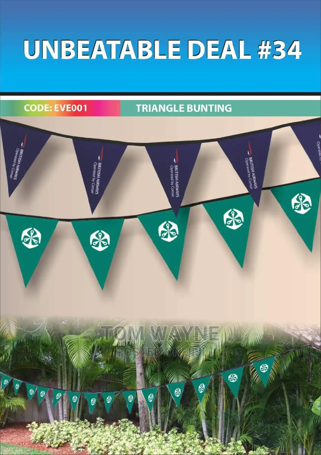 Bunting Printing and Sewing