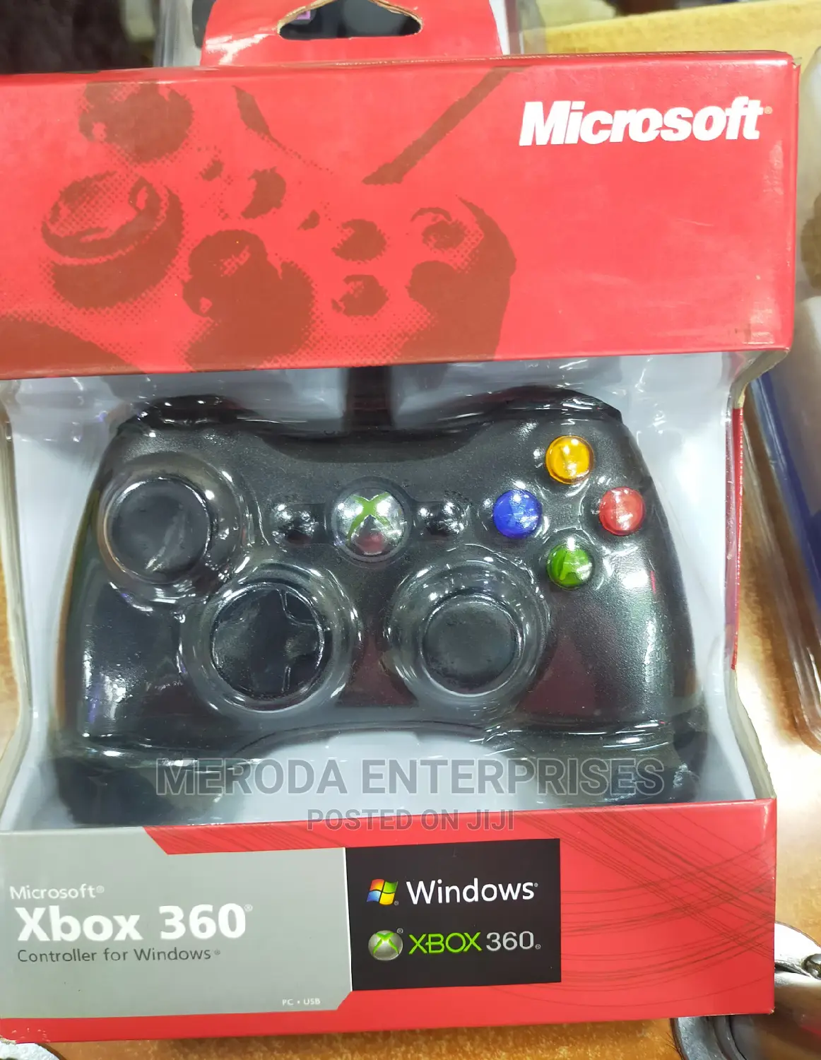 Xbox 360 Black Wired Controller Pad