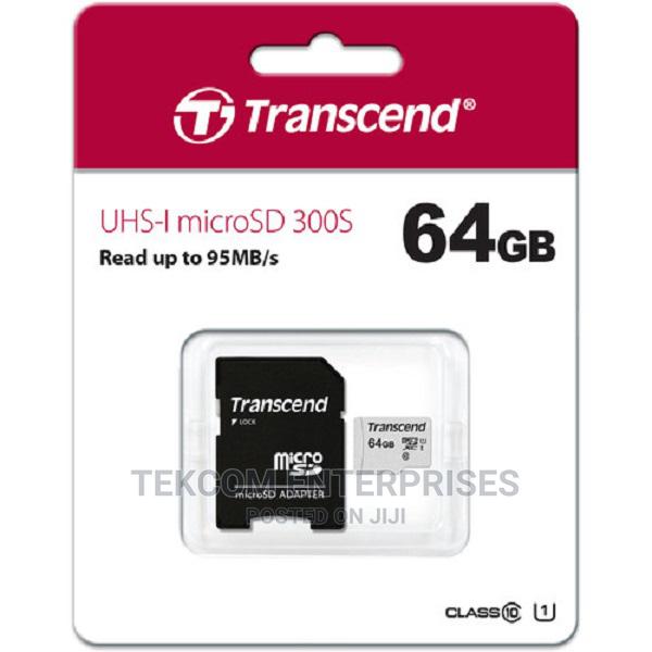 Transcend 64GB Microsd W/ Adapter UHS-I U1 - main view