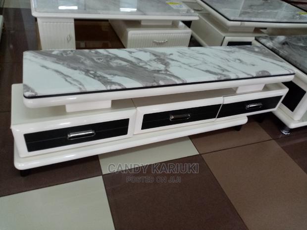 Extendable Pure Marble TV Stand