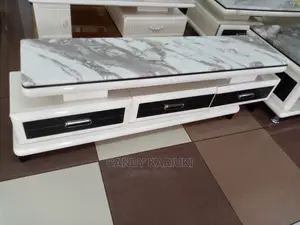Marble Top Extendable TV Stand