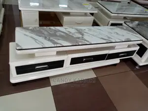 Extendable Marble Top TV Stand