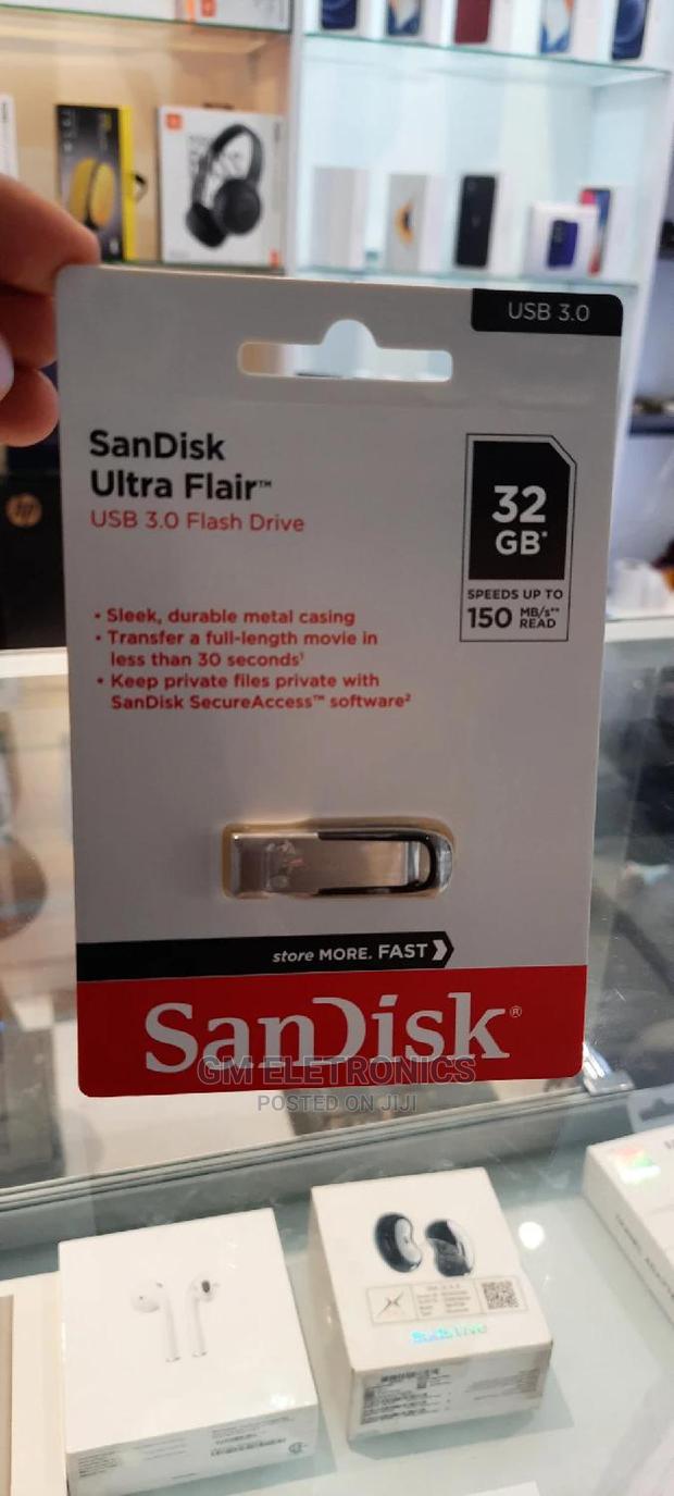 Original 32gb Sandisk Metallic Usb 3.0 Drive. - thumbnail 2