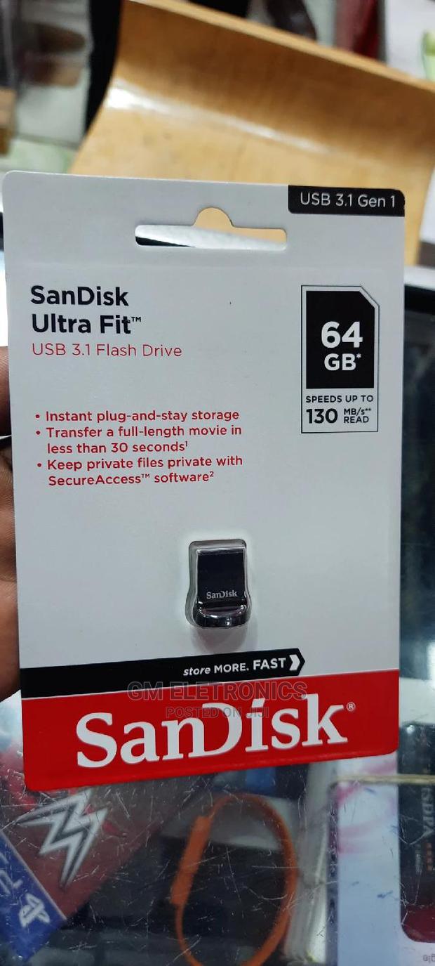 64GB Sandisk Ultra Fit USB 3.1 Flash Drive