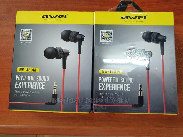 Awei ES-450M Stereo Bass Perfomance Earphones Black