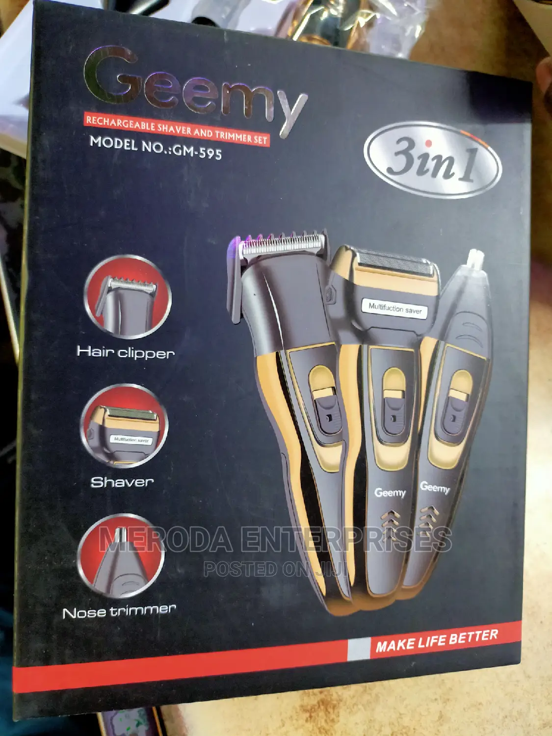 Rechargeable Shaver 3 In1