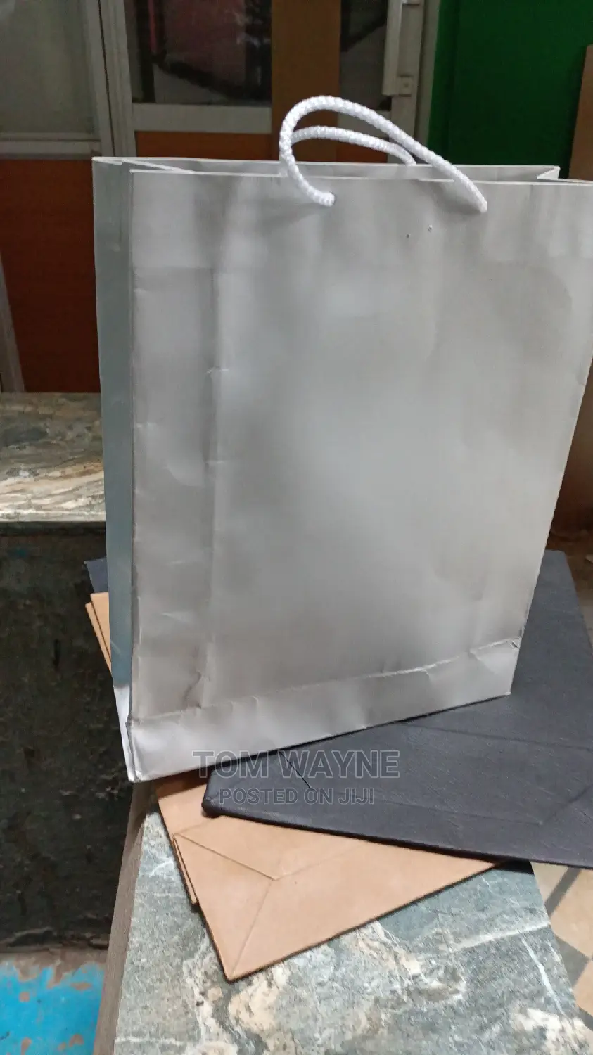 White Carrier Gift Bags