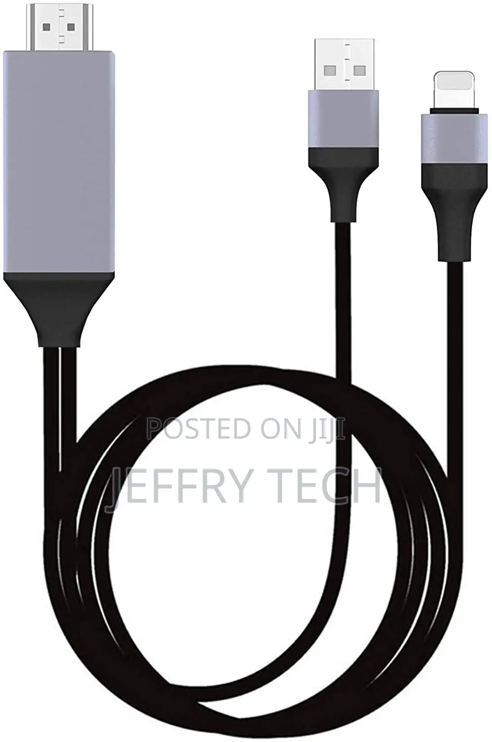 iPhone iPad to HDMI Adapter Cable,1080P Digital AV Connector