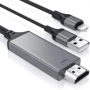 iPhone iPad to HDMI Adapter Cable,1080P Digital AV Connector
