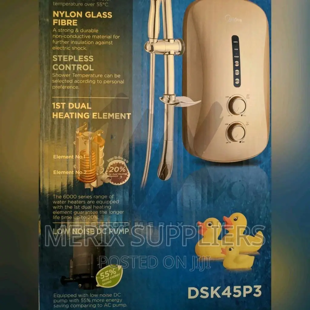 Midea Hot Water Shower Head With Pressure Pump – DSK45P3
