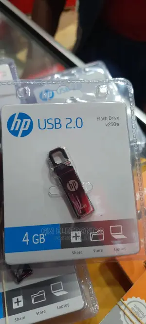 4GB Hp Metallic USB Drive.