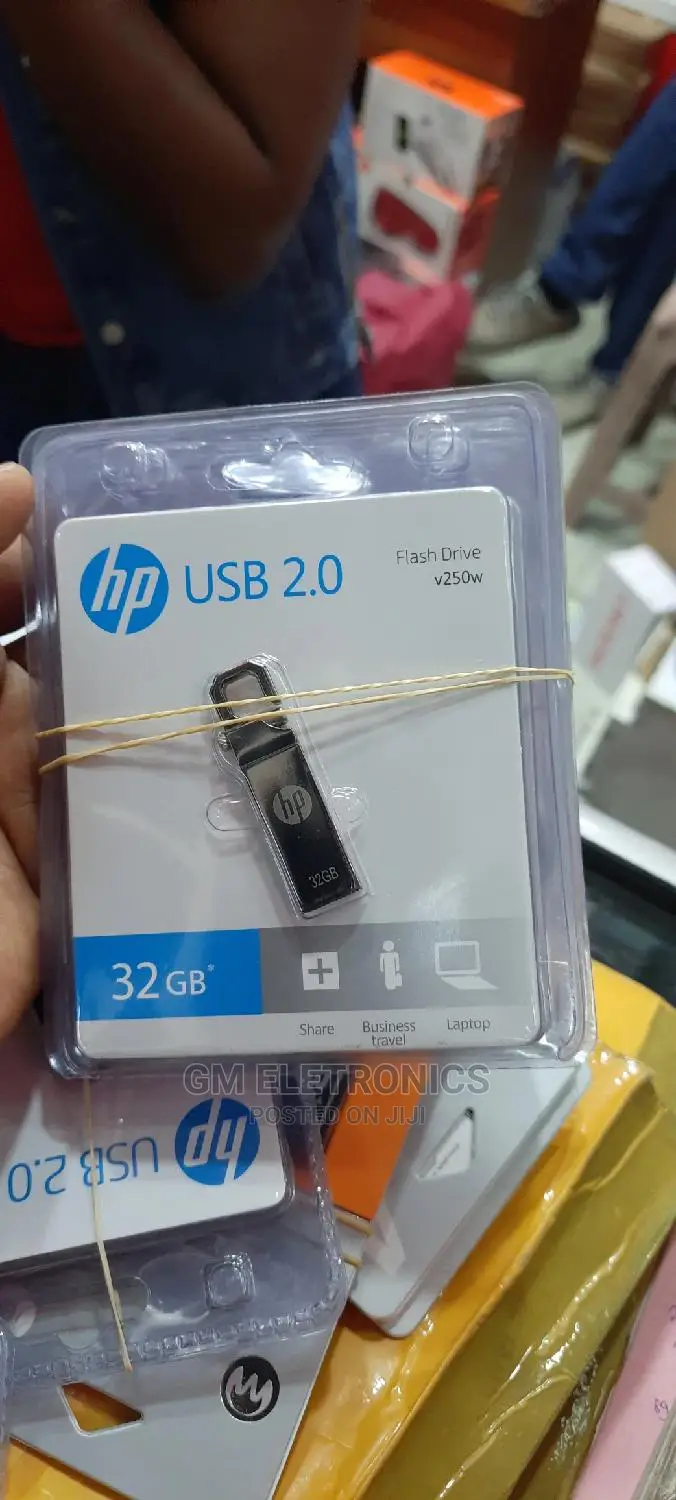 32GB HP Metallic Flash Drive.