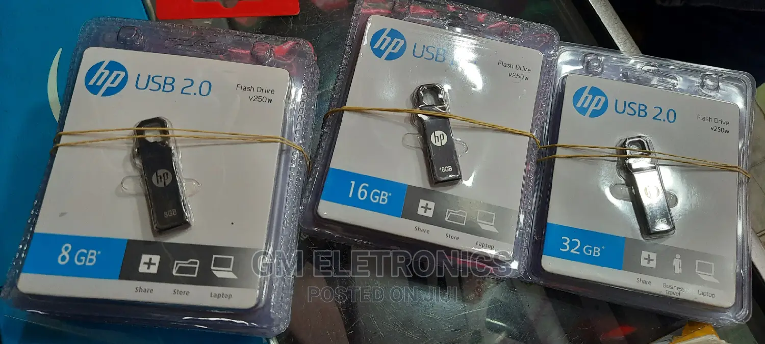 HP Metallic 2.0 Flash Drive.