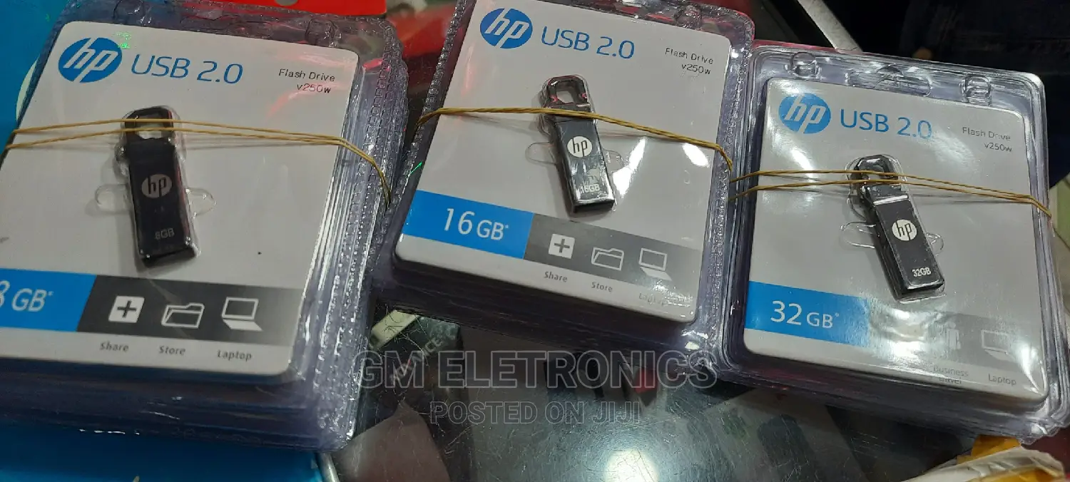 HP Metallic 2.0 Flash Drive.