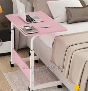 Foldable Bedside Laptop Stand With Lockable Wheels