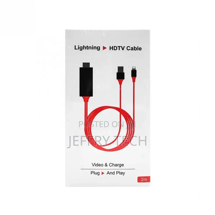 Cable Earldom Et-W5, Lightning Mhl-Hdmi + Usb, 2.0 M, Red-14