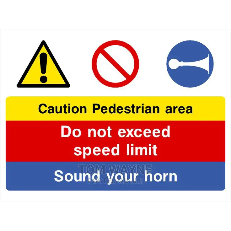 Printing of Work Site, Caution Signs, Speed Limit Signs