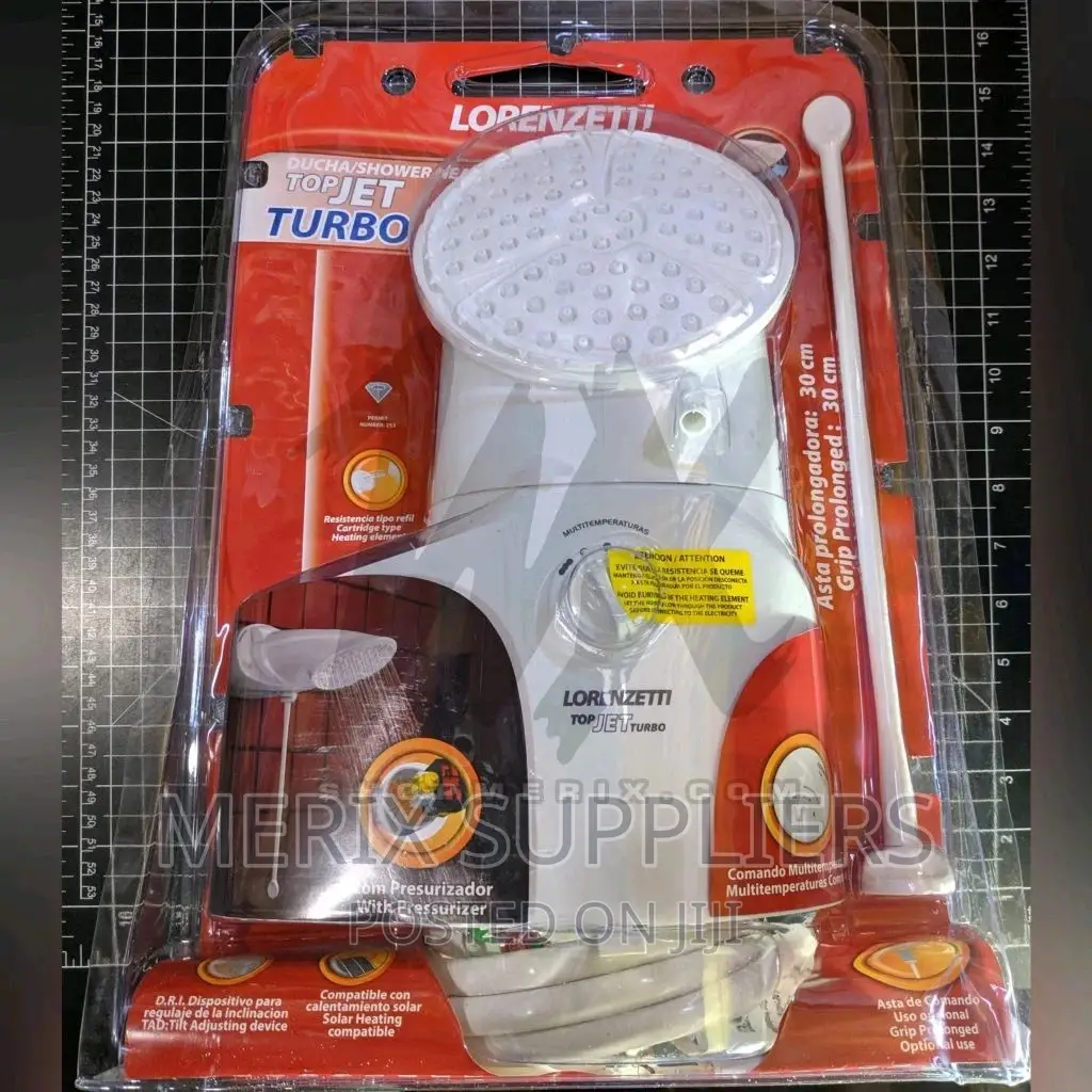 LORENZETTI Top Jet Turbo Instant Shower Head With Pump