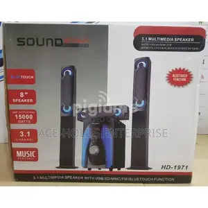 3.1 Hd-1971 Sound Star 15000 Watts Speaker With Tallboy
