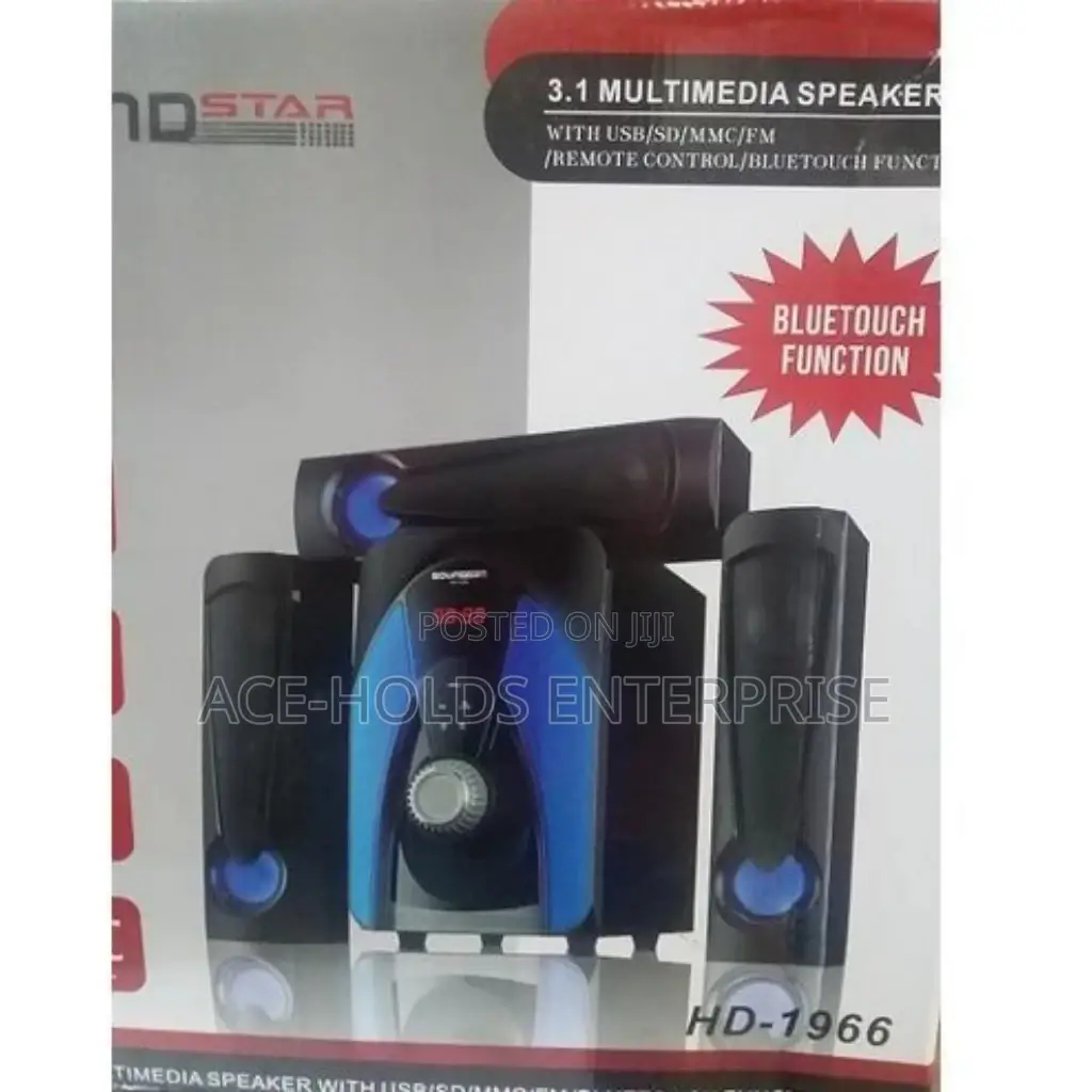 3.1 Ch 8"Speaker 15000 Watts Sound Star Hd-1966 System