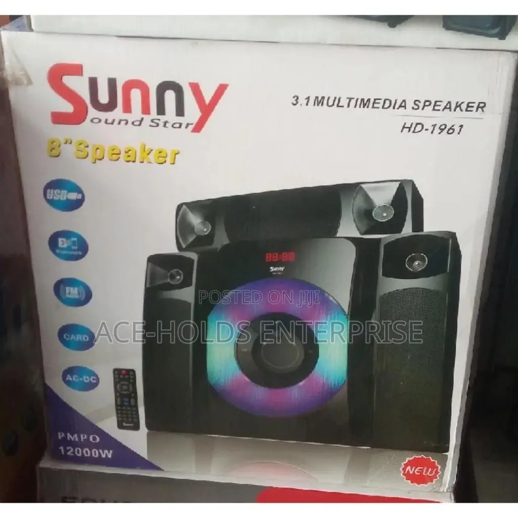 3.1 Ch 12000 Watts Sunny Sound Star Hd-1961 Sound System.