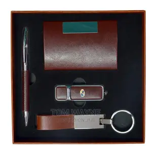 A Gift Pack of a Pen, Keyholder, Business Card Holder USB