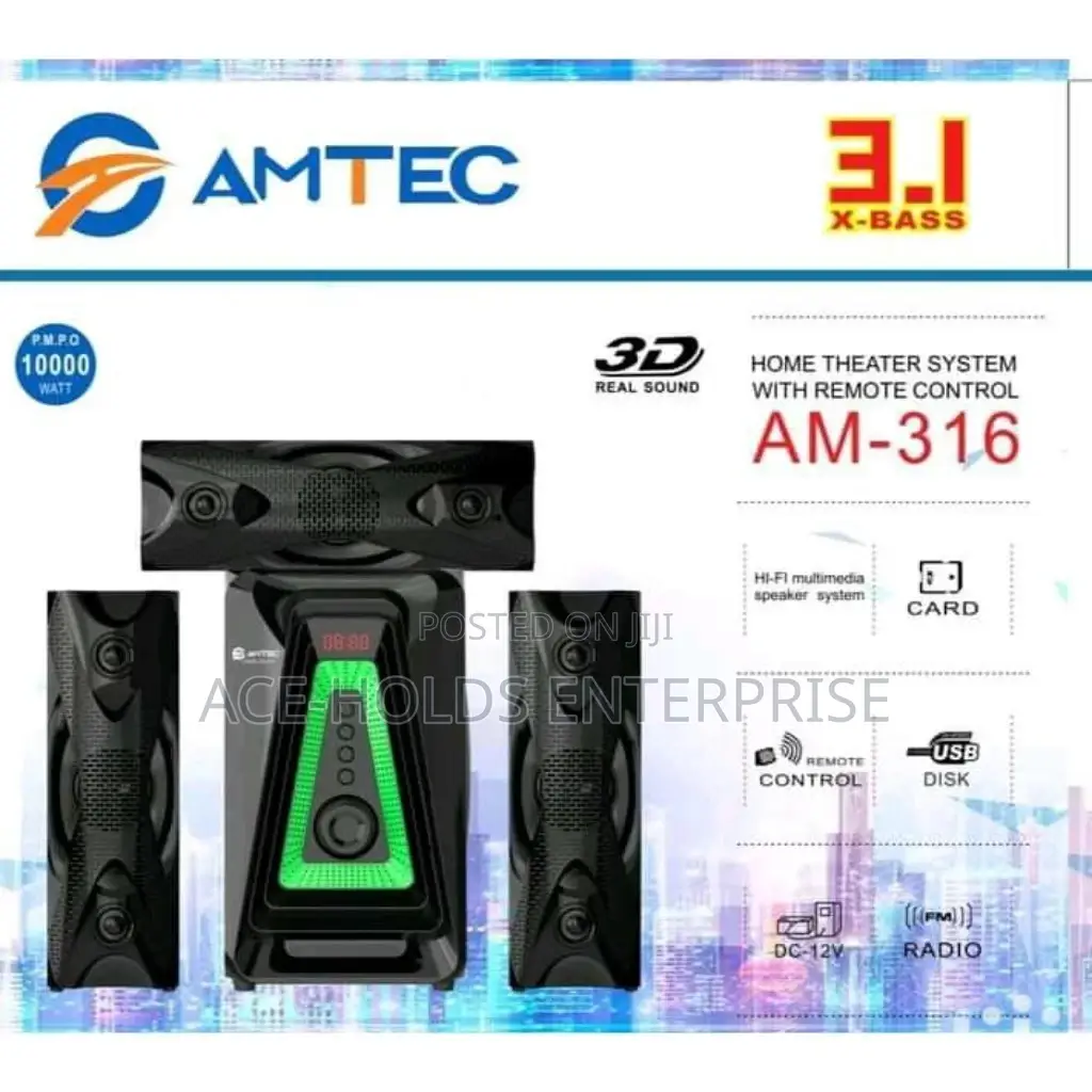3.1ch Amtec Woofer AM-316 Homethearte System