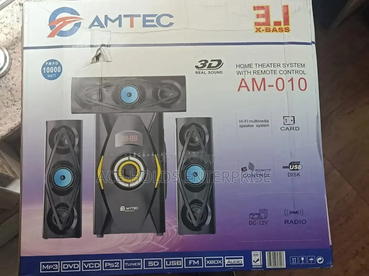 10000 Watts Amtec AM-010 Homethearte Sound System Subwoofer.