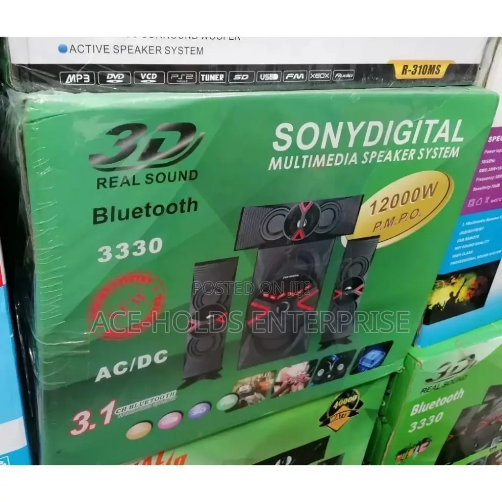 Sony Digital 3330 3.1 Ch 12000 Watts Sound System.