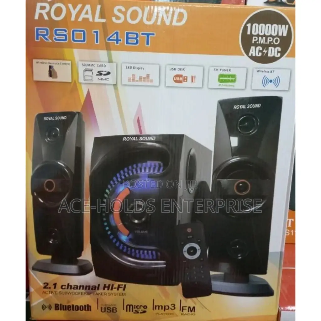 2.1 Ch RS014BT Royal Sound 10000 Watts Sound System Woofer