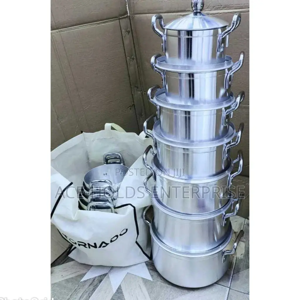 Tornado Stainless Steel Sufuria 14pieces