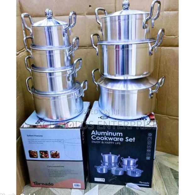 14 Pieces Tornado Sufuria Aluminum - thumbnail 2