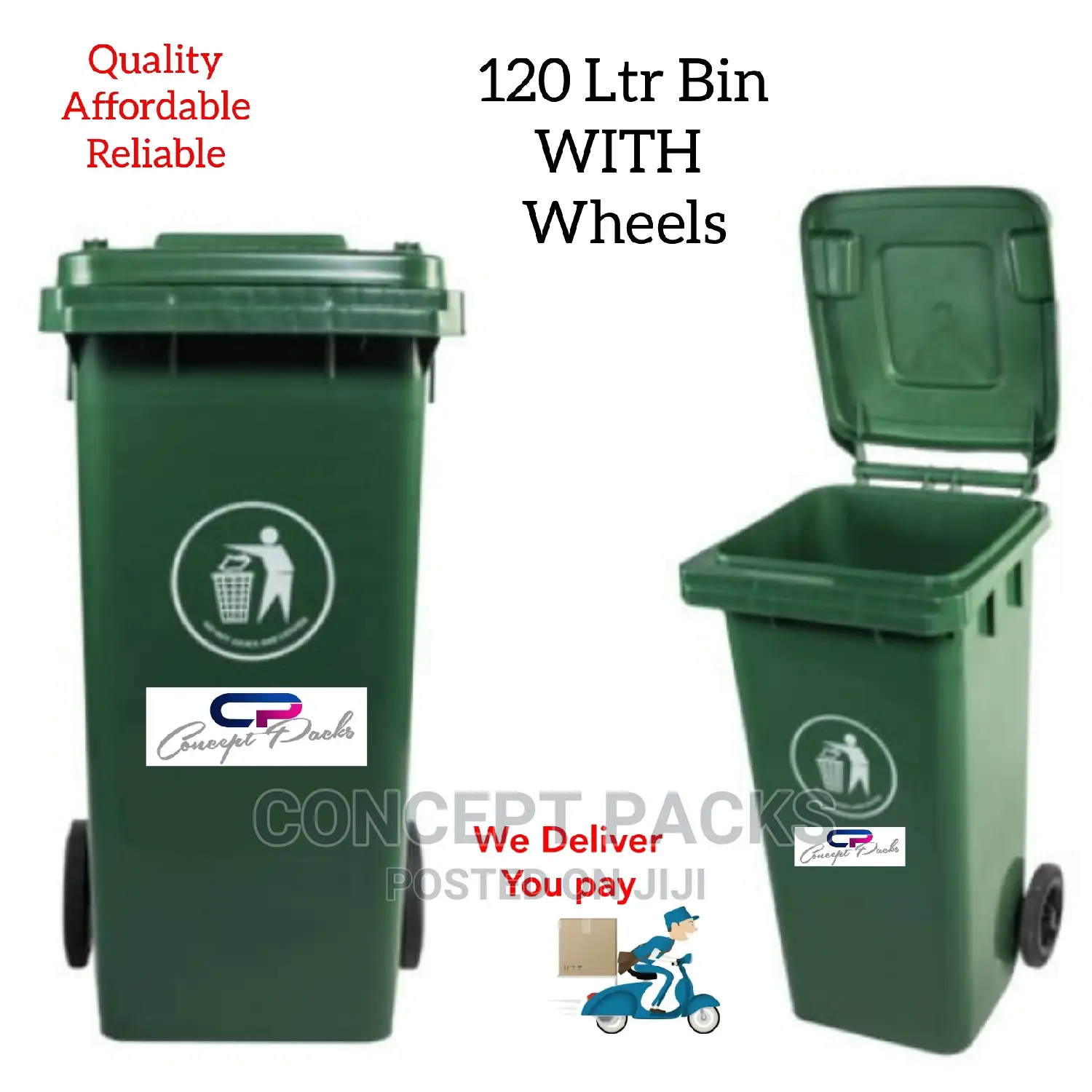 120 Litre Bin With Wheels.