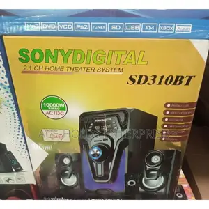 2.1 Ch 10000 Watts Sony Digital Sd310bt Sound System Woofer