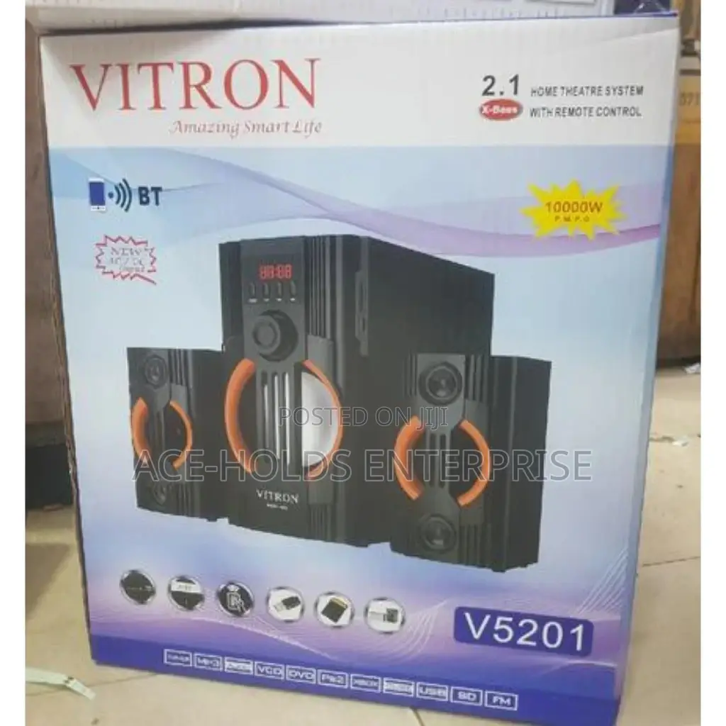 Vitron V5201 Subwoofer 1000 Watts 2.1 Ch Sound System