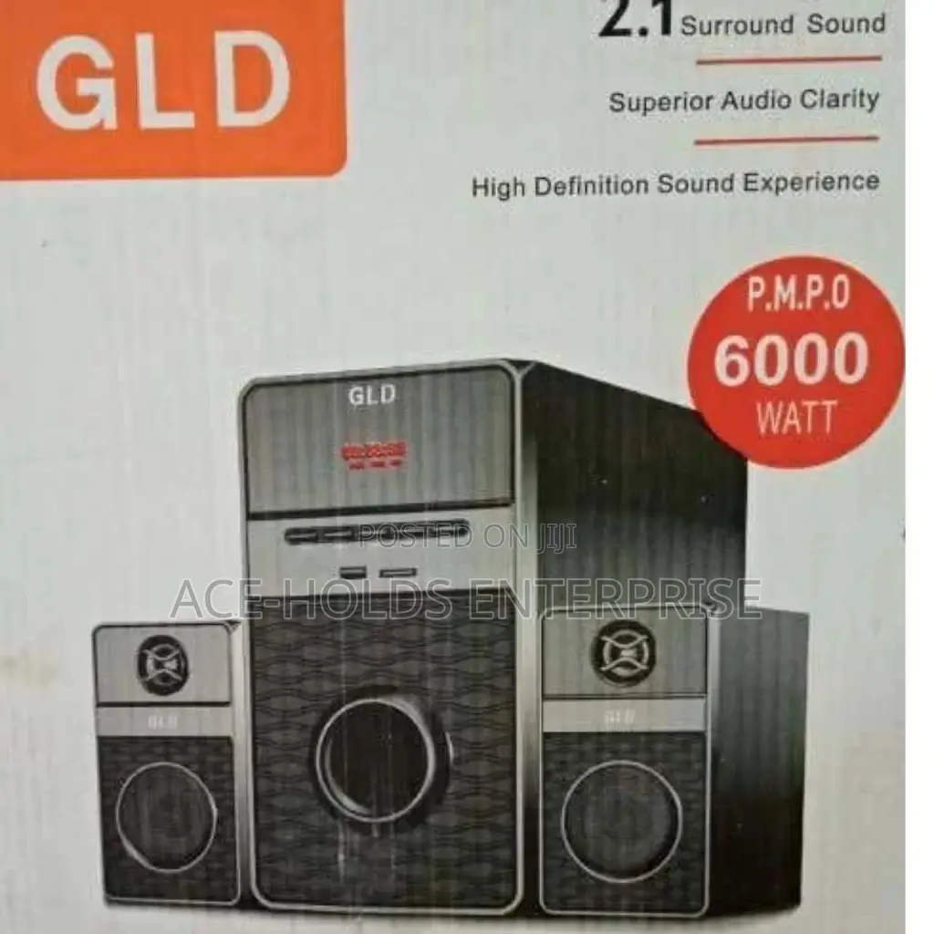GLD-009 Subwoofer 6000 Watts 2.1ch Sound System.